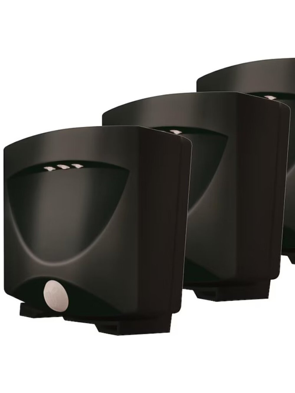 3 pack MAXSA Motion-Activated Outdoor Night Light Battery Powered bronze new lot